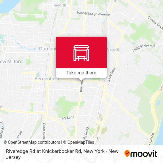 Riveredge Rd at Knickerbocker Rd map