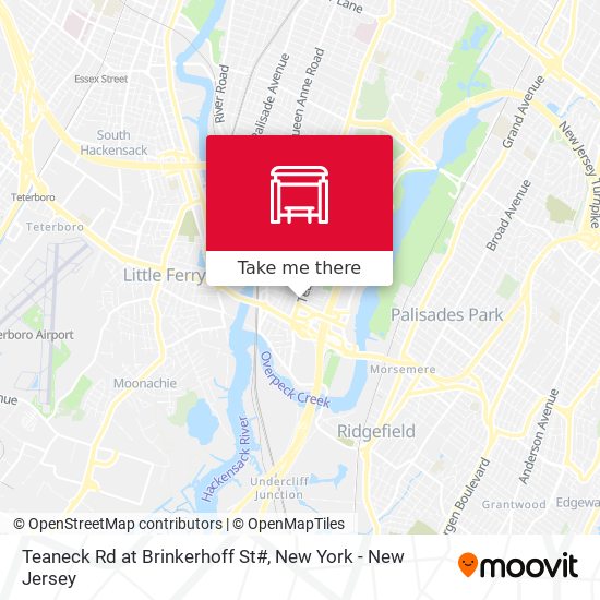 Mapa de Teaneck Rd at Brinkerhoff St#