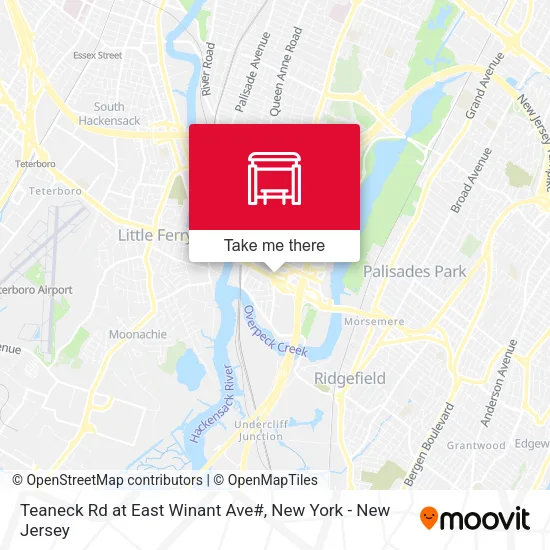 Teaneck Rd at East Winant Ave# map