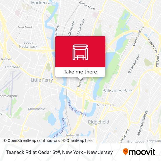 Mapa de Teaneck Rd at Cedar St#