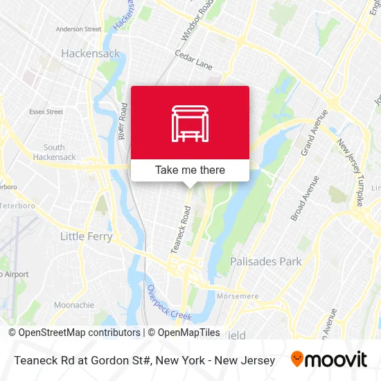 Teaneck Rd at Gordon St# map