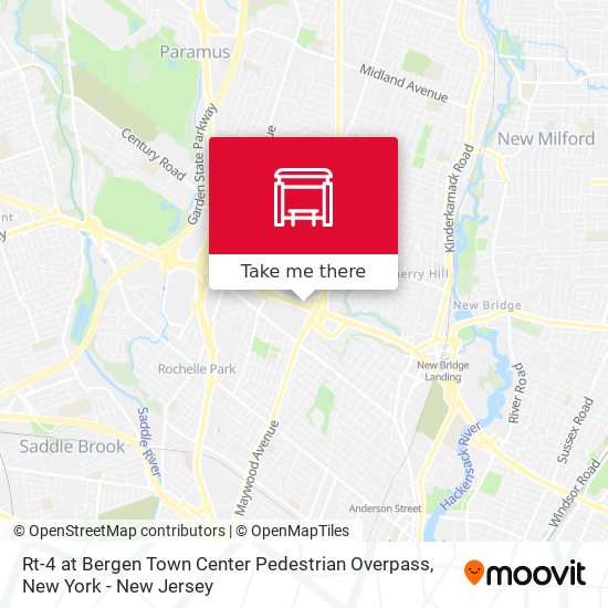 Mapa de Rt-4 at Bergen Town Center Pedestrian Overpass
