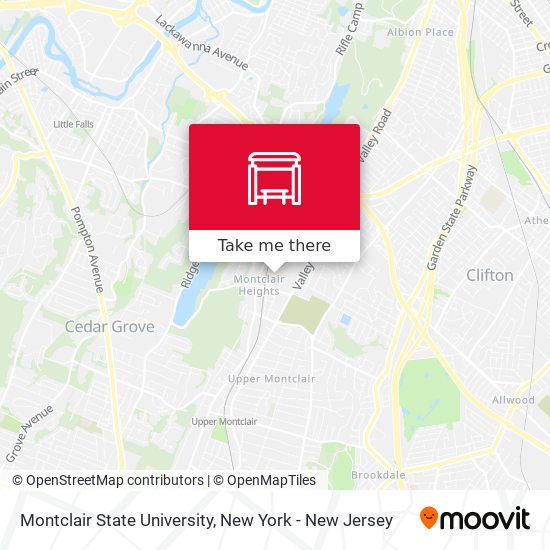 Mapa de Montclair State University