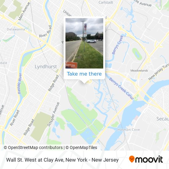 Mapa de Wall St. West at Clay Ave
