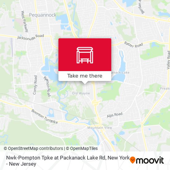 Nwk-Pompton Tpke at Packanack Lake Rd map