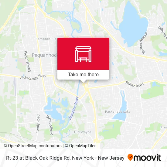 Rt-23 at Black Oak Ridge Rd map