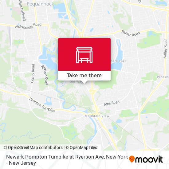 Mapa de Newark Pompton Turnpike at Ryerson Ave