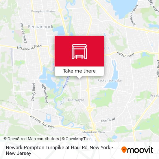 Newark Pompton Turnpike at Haul Rd map