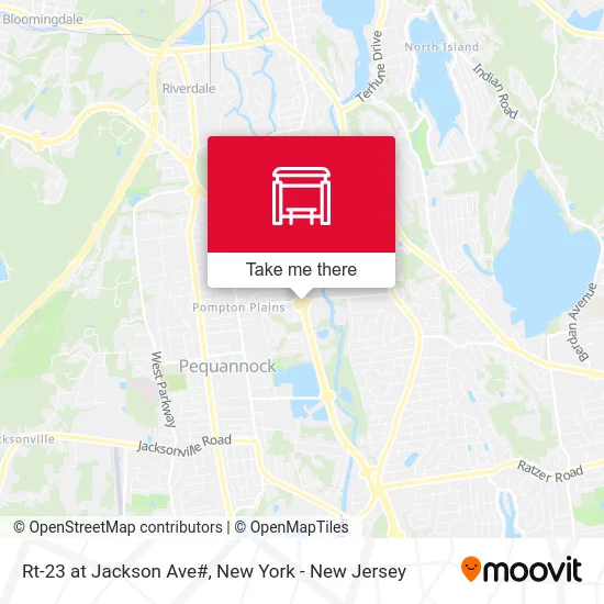 Rt-23 at Jackson Ave# map