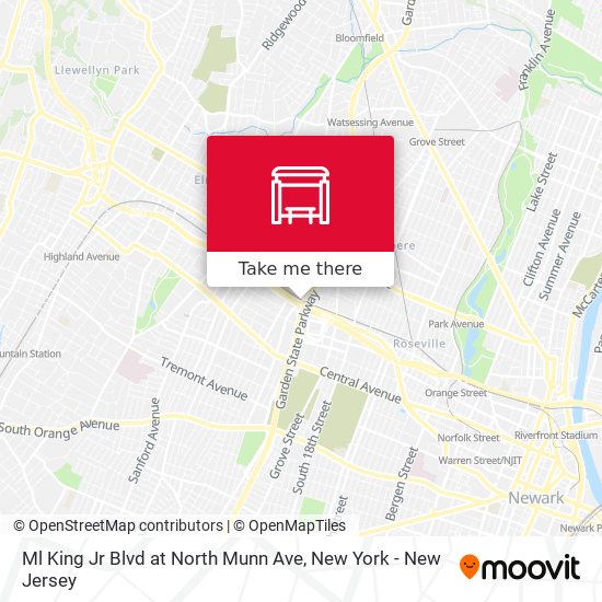 Ml King Jr Blvd at North Munn Ave map