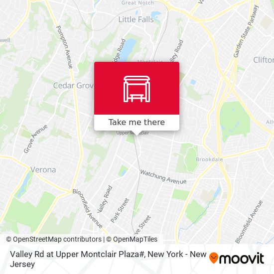 Valley Rd at Upper Montclair Plaza# map