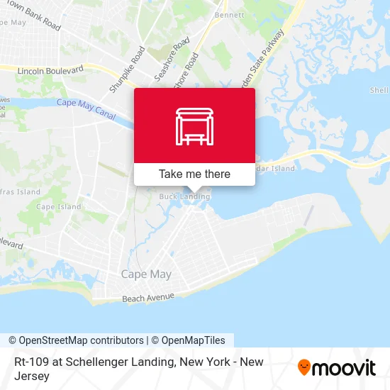 Rt-109 at Schellenger Landing map