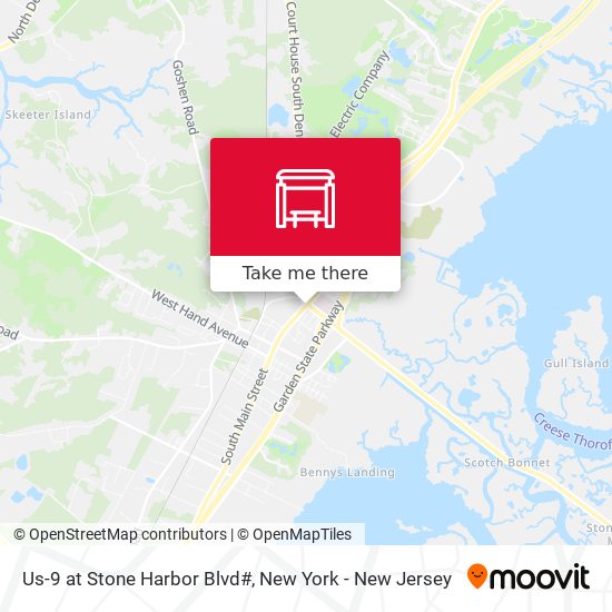 Mapa de Us-9 at Stone Harbor Blvd#