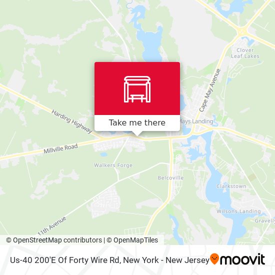Us-40 200'E Of Forty Wire Rd map