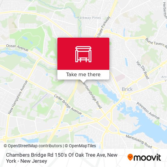 Mapa de Chambers Bridge Rd 150's Of Oak Tree Ave