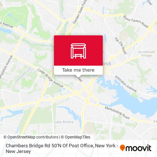 Chambers Bridge Rd 50'N Of Post Office map