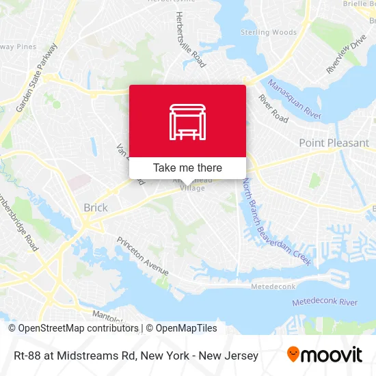 Rt-88 at Midstreams Rd map
