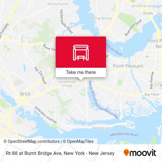 Rt-88 at Burnt Bridge Ave map