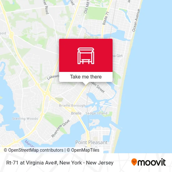 Rt-71 at Virginia Ave# map