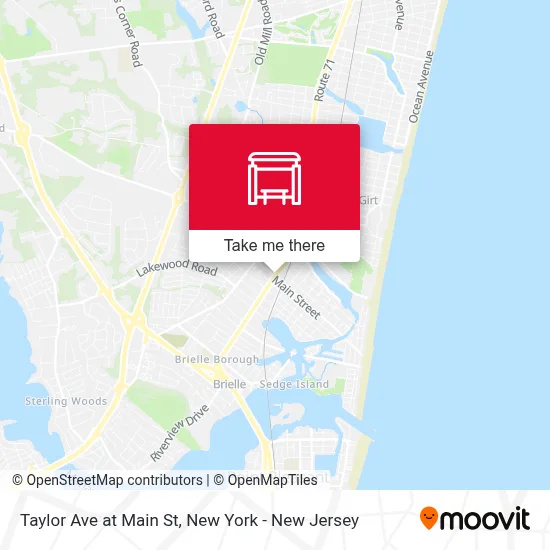 Taylor Ave at Main St map