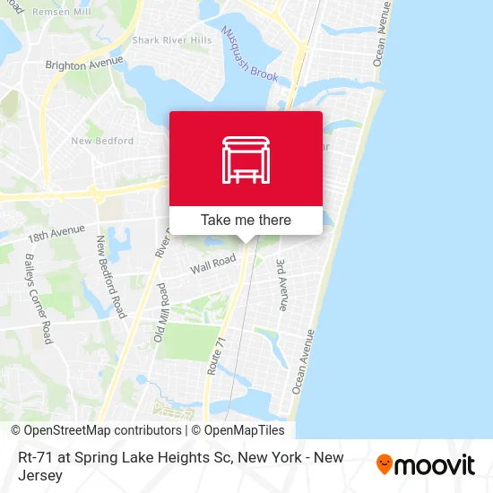 Rt-71 at Spring Lake Heights Sc map