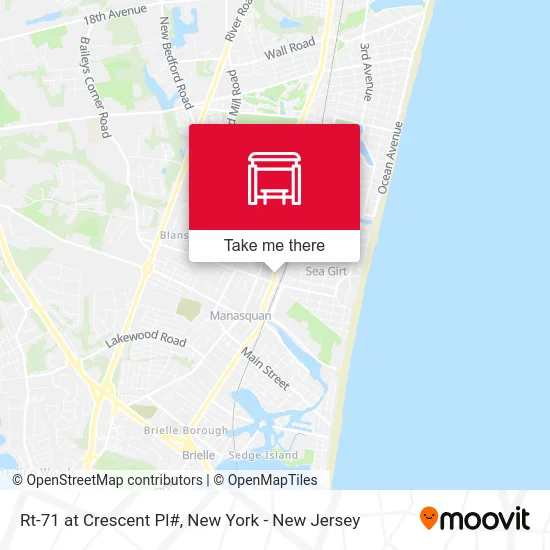 Rt-71 at Crescent Pl# map