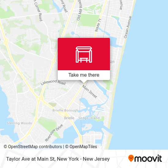 Taylor Ave at Main St map