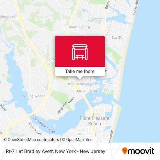 Rt-71 at Bradley Ave# map