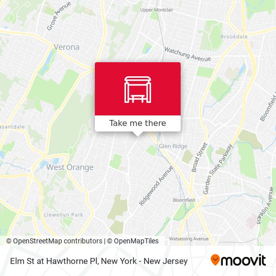 Mapa de Elm St at Hawthorne Pl