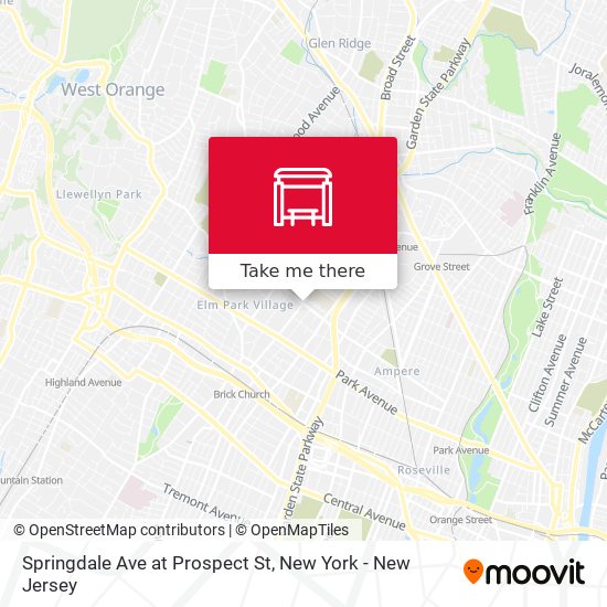 Mapa de Springdale Ave at Prospect St