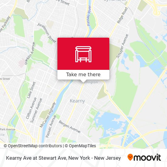 Mapa de Kearny Ave at Stewart Ave