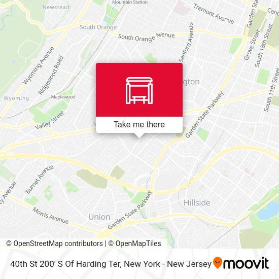 40th St 200' S Of Harding Ter map