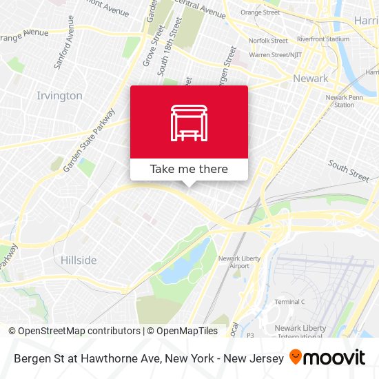 Mapa de Bergen St at Hawthorne Ave