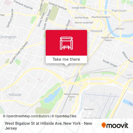Mapa de West Bigelow St at Hillside Ave