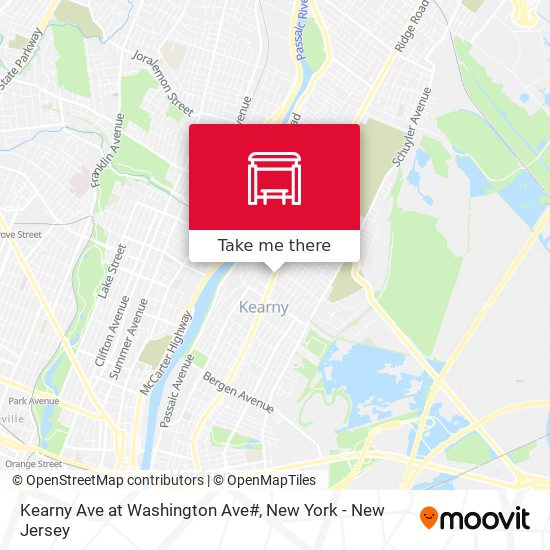 Kearny Ave at Washington Ave# map