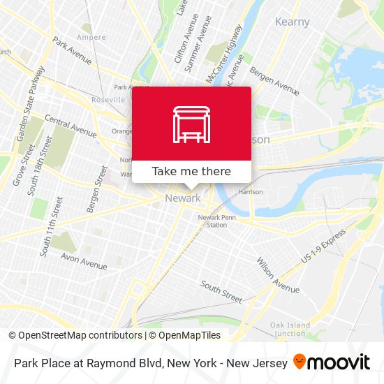Park Place at Raymond Blvd map