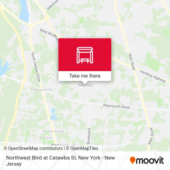 Northwest Blvd at Catawba St map