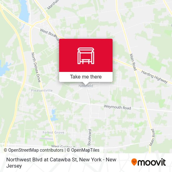 Northwest Blvd at Catawba St map