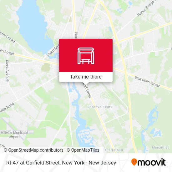 Rt-47 at Garfield Street map