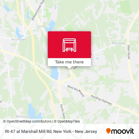 Mapa de Rt-47 at Marshall Mill Rd