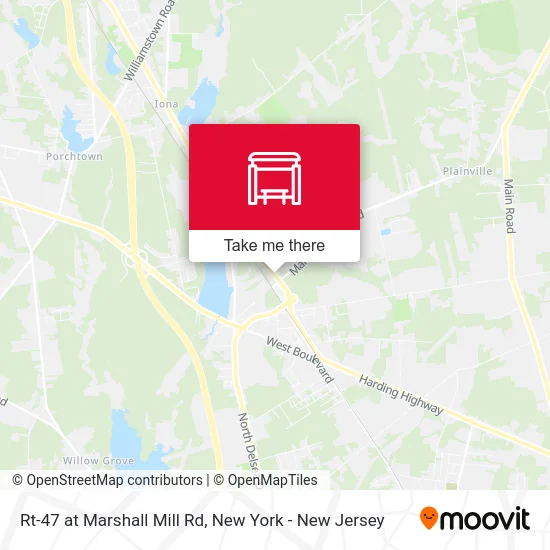 Rt-47 at Marshall Mill Rd map