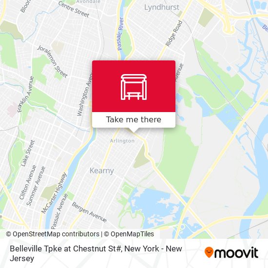 Belleville Tpke at Chestnut St# map