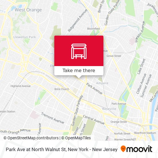 Mapa de Park Ave at North Walnut St