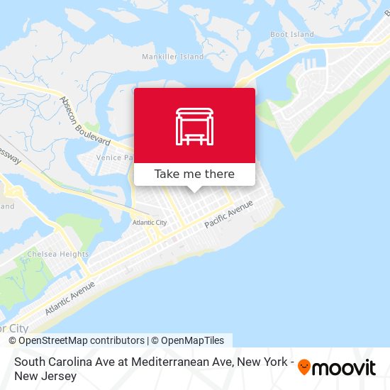 Mapa de South Carolina Ave at Mediterranean Ave
