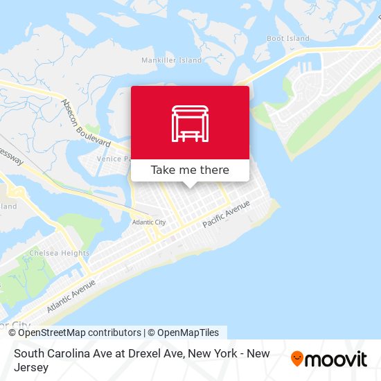 South Carolina Ave at Drexel Ave map
