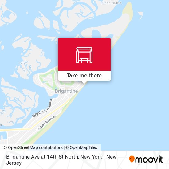 Brigantine Ave at 14th St North map