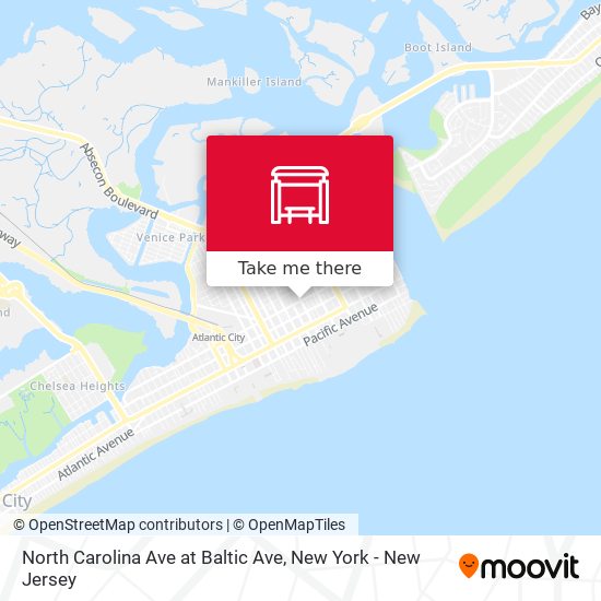 North Carolina Ave at Baltic Ave map