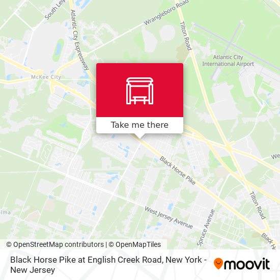 Black Horse Pike at English Creek Road map
