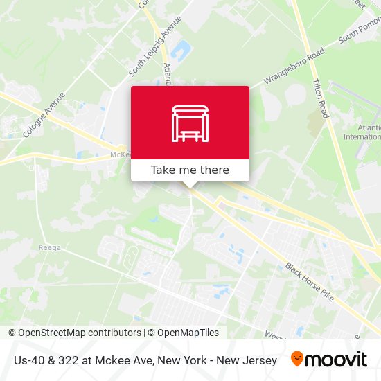Mapa de Us-40 & 322 at Mckee Ave