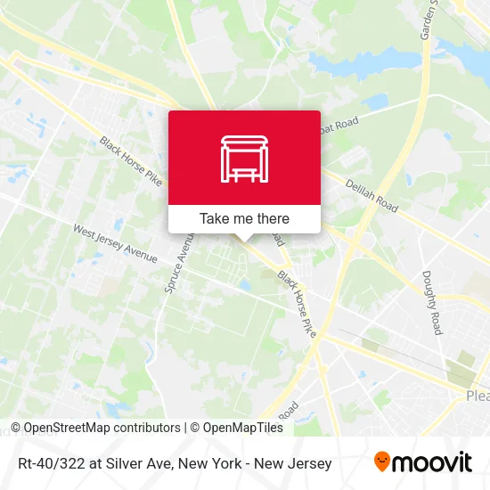Rt-40/322 at Silver Ave map